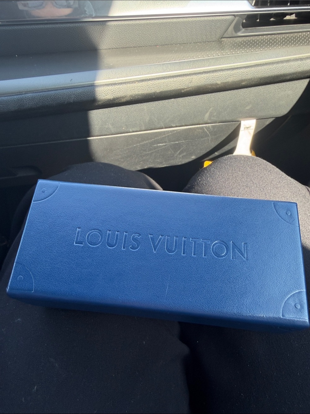 Louis Vuitton Blue Embossed Eyewear Box